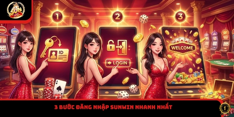 3 bước đăng nhập Sunwin nhanh nhất