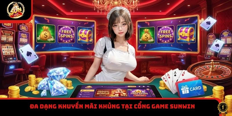 Đa dạng khuyến mãi khủng tại cổng game Sunwin