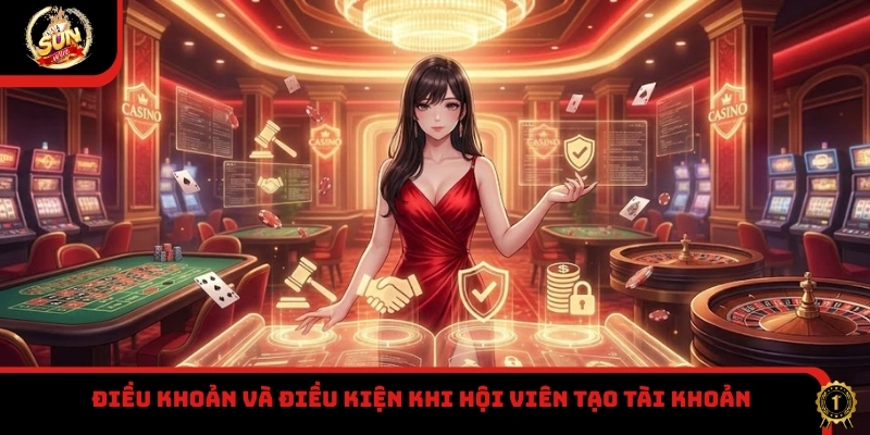 Điều khoản và điều kiện khi hội viên tạo tài khoản