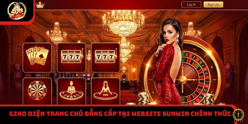 Giao diện trang chủ đẳng cấp tại website Sunwin chính thức