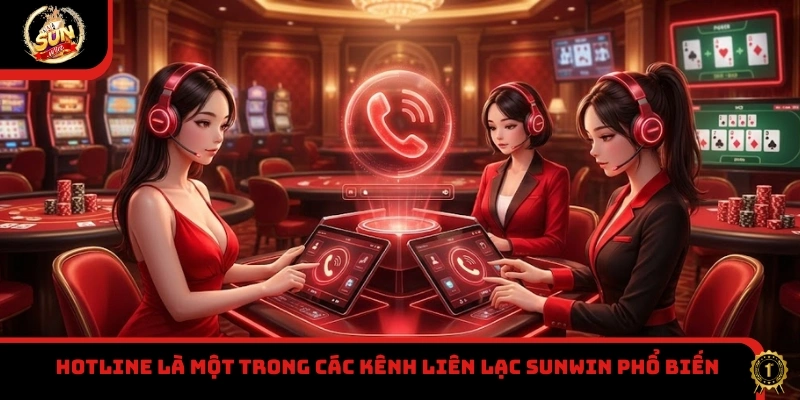 Hotline là một trong các kênh liên lạc Sunwin phổ biến